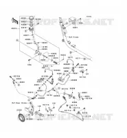 MAITRE CYLINDRE ARRI&Egrave;RE pour Kawasaki VN1700 VOYAGER ABS 2011