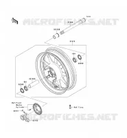 MOYEU AVANT pour Kawasaki VN1700 VOYAGER ABS 2011