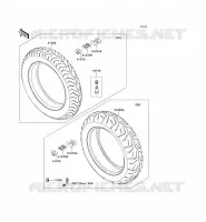 PNEUS pour Kawasaki VN1700 VOYAGER ABS 2011