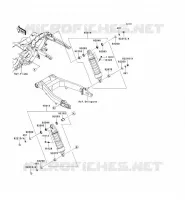 SUSPENSION/AMORTISSEUR pour Kawasaki VN1700 VOYAGER ABS 2011