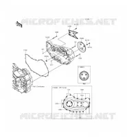CARTER MOTEUR DROIT(S) pour Kawasaki VULCAN 1700 VOYAGER ABS 2014