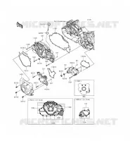 CARTER MOTEUR GAUCHE pour Kawasaki VULCAN 1700 VOYAGER ABS 2014