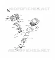 CYLINDRE/PISTON pour Kawasaki VULCAN 1700 VOYAGER ABS 2014