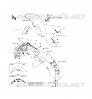 GARDE BOUE pour Kawasaki VULCAN 1700 VOYAGER ABS 2014