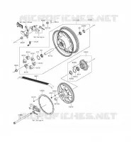 Rear Hub pour Kawasaki VULCAN 1700 VOYAGER ABS 2014
