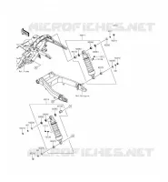 SUSPENSION/AMORTISSEUR pour Kawasaki VULCAN 1700 VOYAGER ABS 2014
