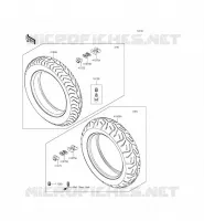 Tires pour Kawasaki VULCAN 1700 VOYAGER ABS 2014