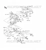 CACHE LAT&Eacute;RAL/GARDE CHAINE pour Kawasaki VN1700 CLASSIC TOURER ABS 2010