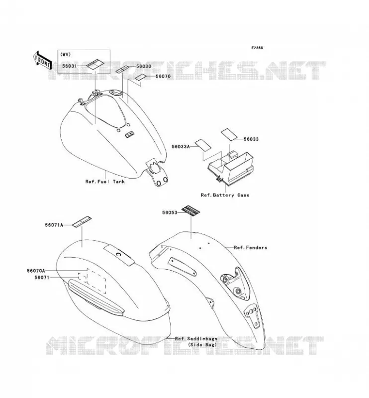 LABEL Kawasaki MOTOS 1700 2012 VN1700 CLASSIC TOURER ABS  VN1700DCF