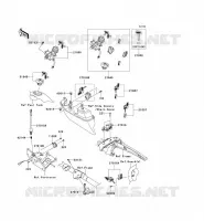 CONTACTEUR SERRURE/R&Eacute;FLECTEUR pour Kawasaki VN1700 NOMAD ABS 2014