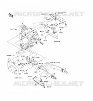 CACHE LAT&Eacute;RAL/GARDE CHAINE pour Kawasaki VN1700 CLASSIC TOURER ABS 2014
