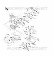 CACHE LAT&Eacute;RAL/GARDE CHAINE pour Kawasaki VN1700 CLASSIC 2009