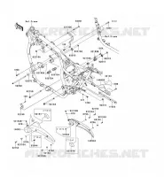 PIECE DE CADRE (COUVERTURE) pour Kawasaki VN1700 CLASSIC ABS 2010
