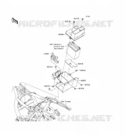 SUPPORT BATTERIE pour Kawasaki VN1700 CLASSIC ABS 2010