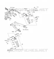 SUSPENSION/AMORTISSEUR pour Kawasaki VN1700 CLASSIC ABS 2010