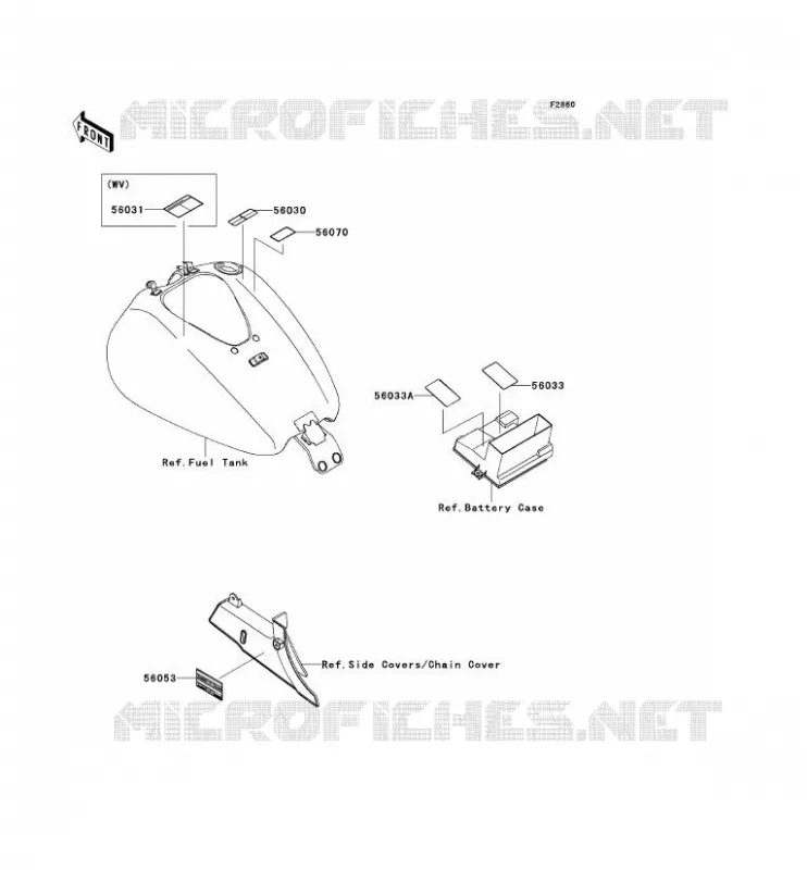 LABEL Kawasaki MOTOS 1700 2012 VN1700 CLASSIC ABS  VN1700FCF