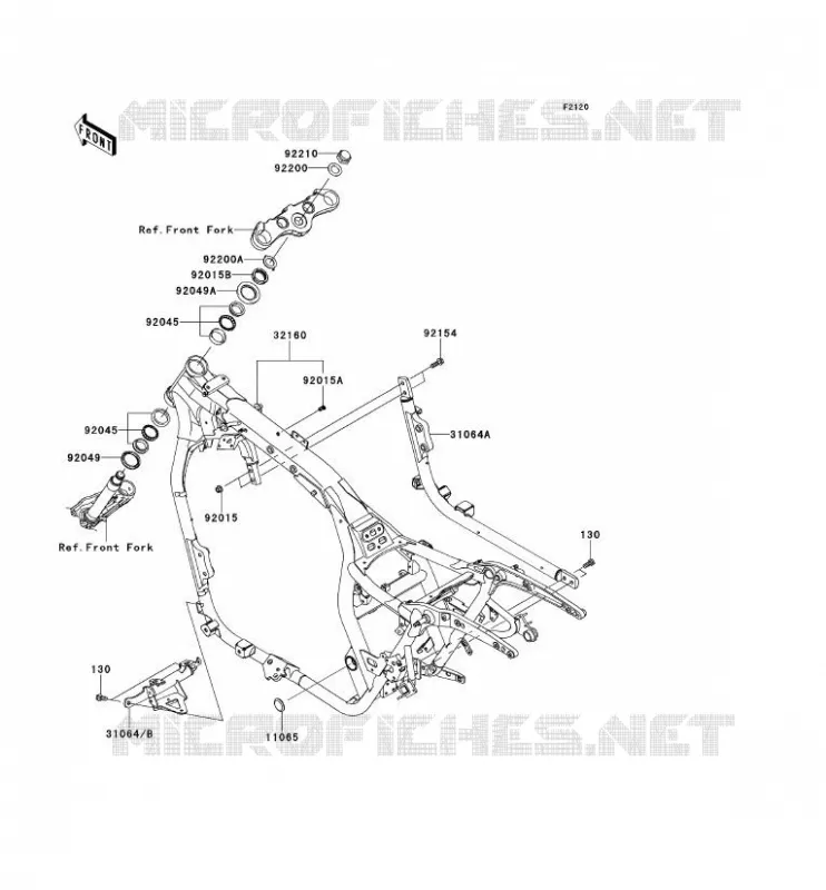 CH&Acirc;SSIS Kawasaki MOTOS 1700 2013 VN1700 CLASSIC ABS  VN1700FDF