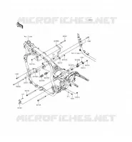 PIECE DE CADRE (COUVERTURE) pour Kawasaki VULCAN 1700 VOYAGER CUSTOM ABS 2012