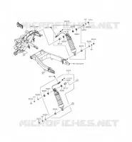 SUSPENSION/AMORTISSEUR pour Kawasaki VULCAN 1700 VOYAGER CUSTOM ABS 2012