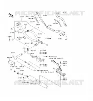 &Eacute;CHAPPEMENT pour Kawasaki VN1700 VOYAGER CUSTOM ABS 2012