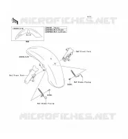 GARDE BOUE AVANT pour Kawasaki VN1700 VOYAGER CUSTOM ABS 2012