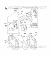 FREIN AVANT pour Kawasaki VN1700 VOYAGER CUSTOM ABS 2013