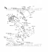 GARDE BOUE ARRI&Egrave;RE pour Kawasaki VN1700 VOYAGER CUSTOM ABS 2013