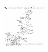 SUPPORT BATTERIE pour Kawasaki VN1700 VOYAGER CUSTOM ABS 2013