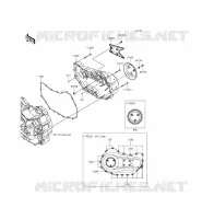 CARTER MOTEUR DROIT(S) pour Kawasaki VULCAN 1700 VOYAGER CUSTOM ABS 2014
