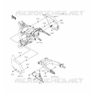 CACHE LAT&Eacute;RAL/GARDE CHAINE pour Kawasaki VULCAN 1700 VOYAGER CUSTOM ABS 2014