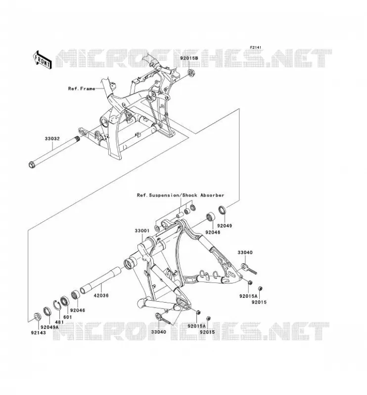 BRAS OSCILLANT Kawasaki MOTOS 2000 2004 VN2000  VN2000-A1