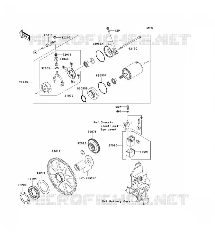 D&Eacute;MARREUR Kawasaki MOTOS 2000 2004 VN2000  VN2000-A1H