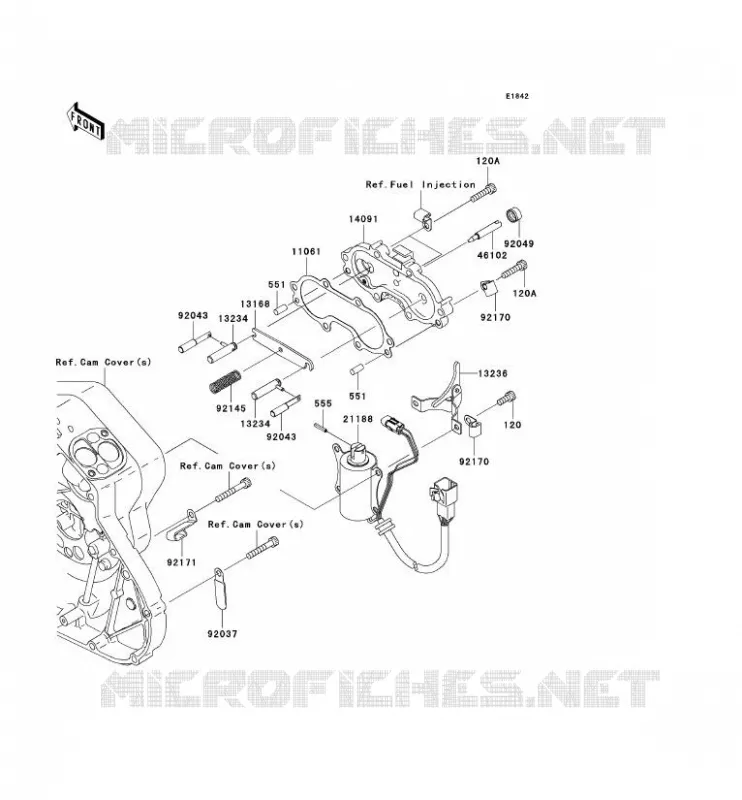 SOLENOID DEMARREUR Kawasaki MOTOS 2000 2004 VN2000  VN2000-A1H