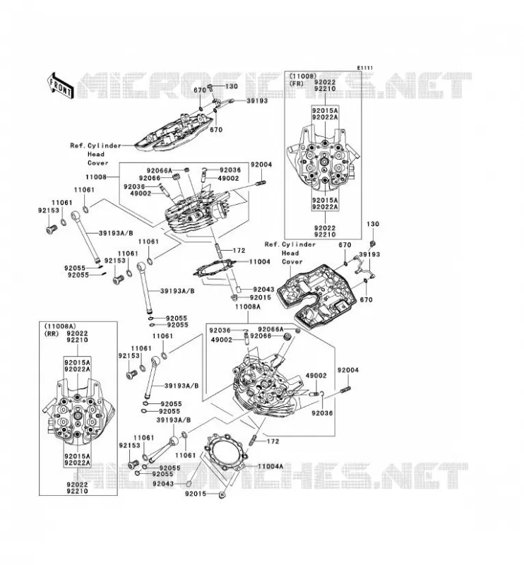 CULASSE Kawasaki MOTOS 2000 2005 VN2000  VN2000-A2