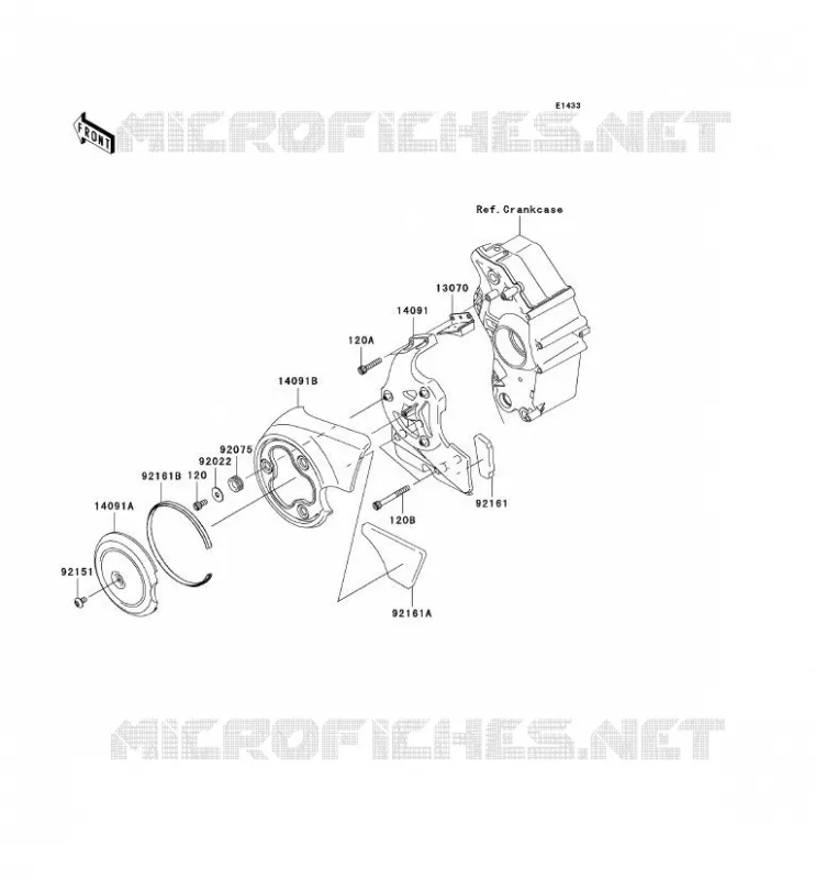 CARTER DE CHAINE Kawasaki MOTOS 2000 2006 VN2000  VN2000A6F