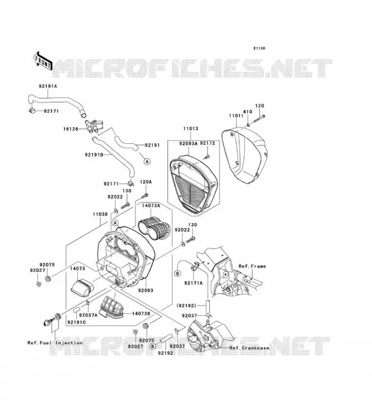 FILTRE A AIR Kawasaki MOTOS 2000 2006 VN2000  VN2000A6F