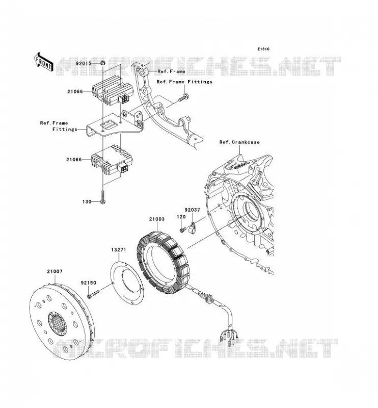 G&Eacute;N&Eacute;RATEUR Kawasaki MOTOS 2000 2007 VN2000  VN2000A7F