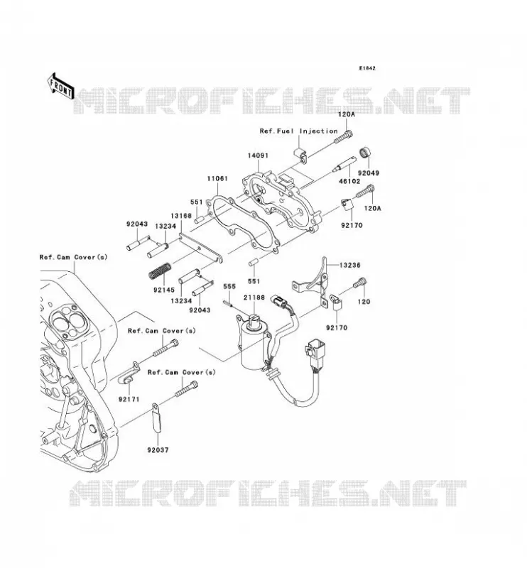 SOLENOID DEMARREUR Kawasaki MOTOS 2000 2007 VN2000  VN2000A7F