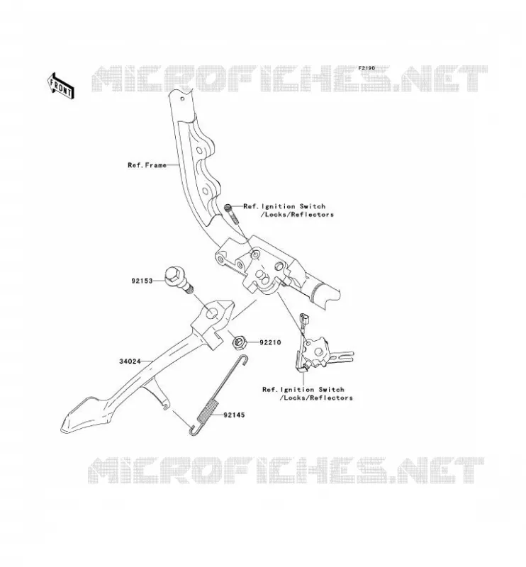 BEQUILLES Kawasaki MOTOS 2000 2006 VN2000 CLASSIC  VN2000E6F