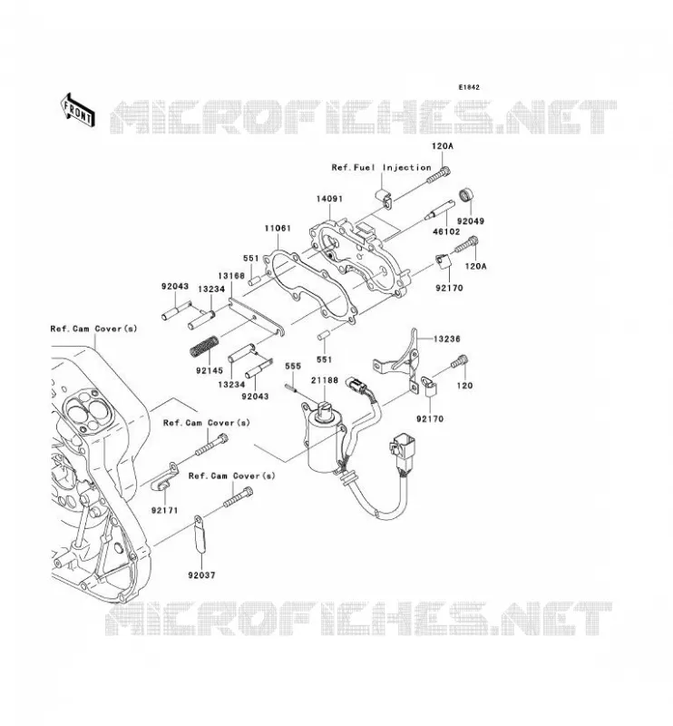 SOLENOID DEMARREUR Kawasaki MOTOS 2000 2008 VN2000 CLASSIC  VN2000H8F