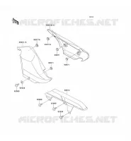 CACHE LAT&Eacute;RAL/GARDE CHAINE pour Kawasaki ELIMINATOR 250V 2000