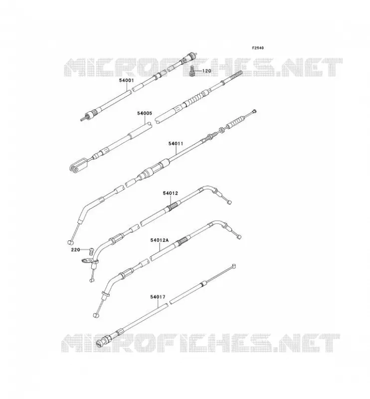 CABLES Kawasaki MOTOS 400 2000 VN CLASSIC  VN400-C5