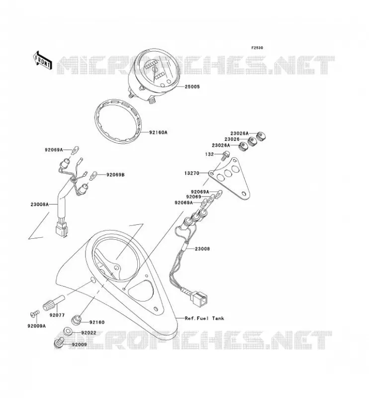 COMPTEURS Kawasaki MOTOS 400 2000 VN CLASSIC  VN400-C5