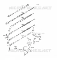 CABLES pour Kawasaki VN750 1997