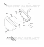 CACHE LAT&Eacute;RAL pour Kawasaki VN750 1997