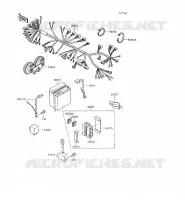CHASSIS EQUIPMENT ELECTRIQUE pour Kawasaki VN750 1997