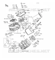 COUVRE CULASSE pour Kawasaki VN750 1997