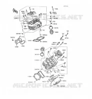 CULASSE pour Kawasaki VN750 1997