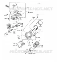 CYLINDRE/PISTON pour Kawasaki VN750 1997