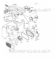 FILTRE A AIR pour Kawasaki VN750 1997